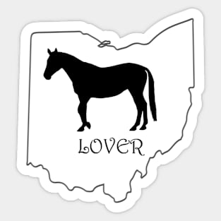 Ohio Horse Lover Gift Sticker